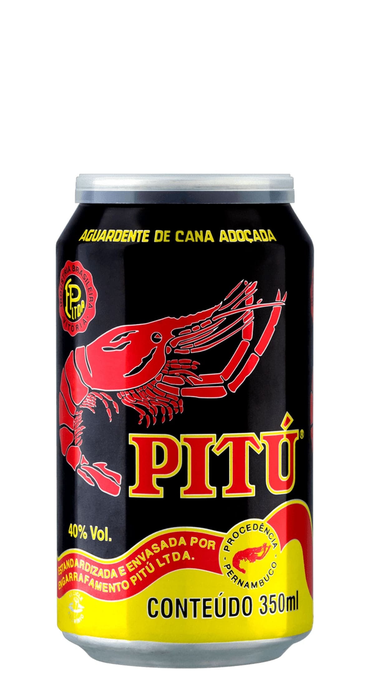 Cachaça Pitú Lata 350ml 12 UNIDADES