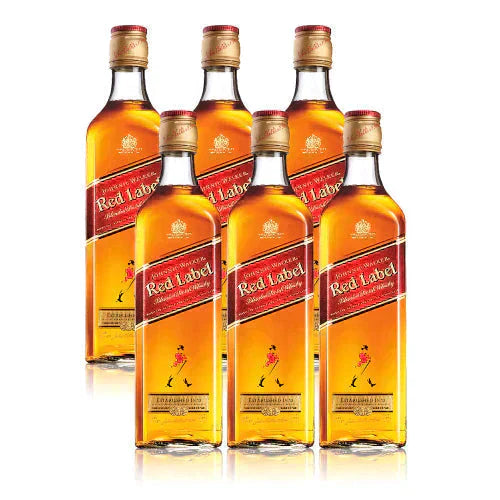 Kit Whisky Johnnie Walker Red Label 1L - 6 Garrafas