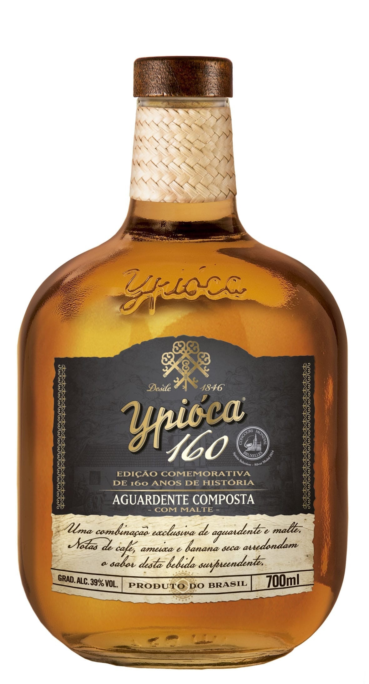 Cachaça Ypióca 160 Anos com Malte 700ml