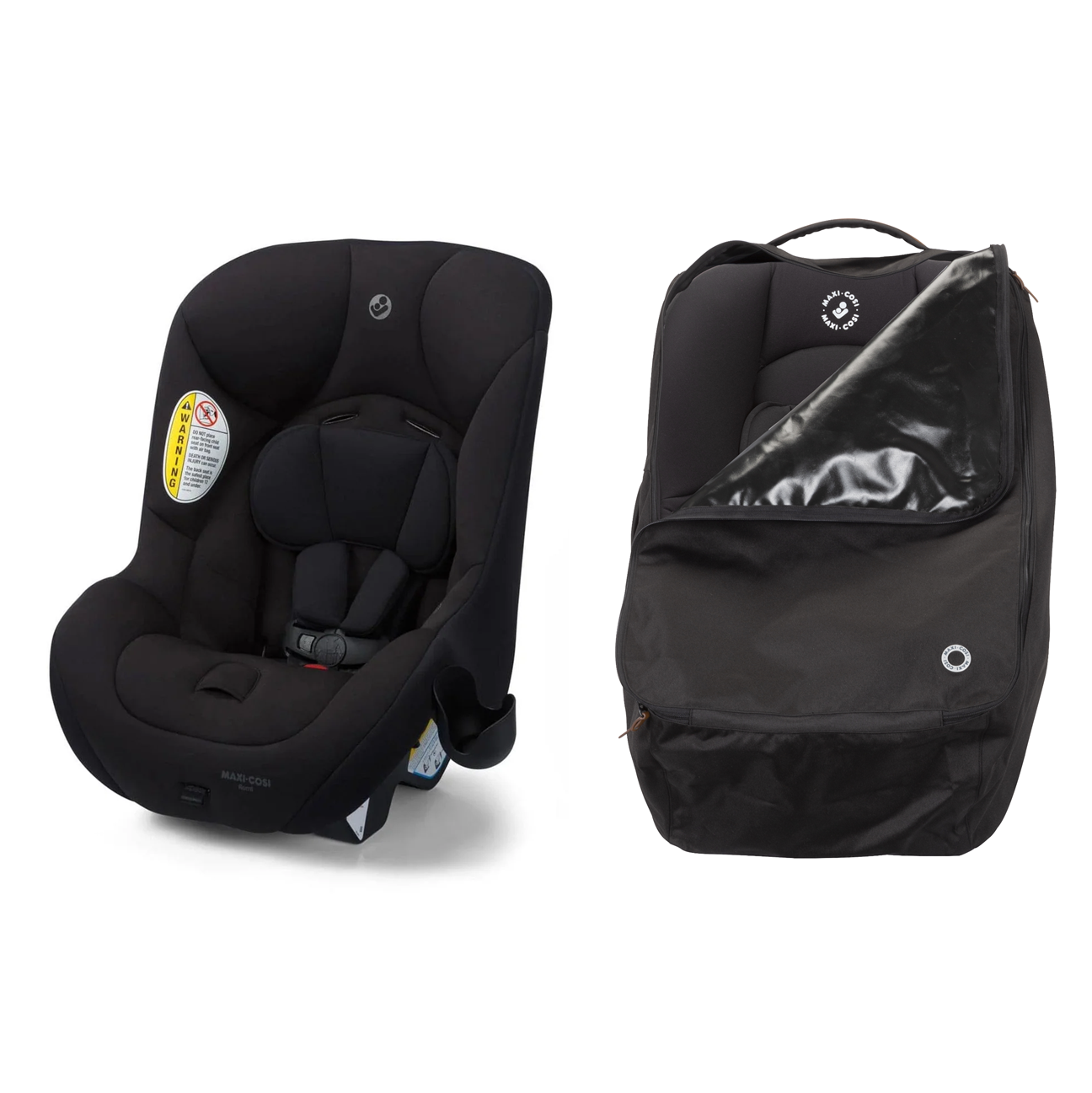 Romi Convertible Car Seat with Wheeled Travel Bag Bundle