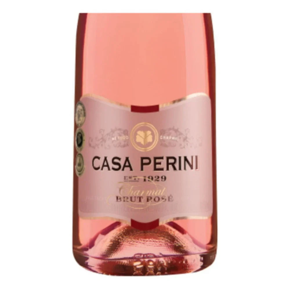 Kit Espumante Casa Perini Brut Rose 07 Garrafas + Balde Original